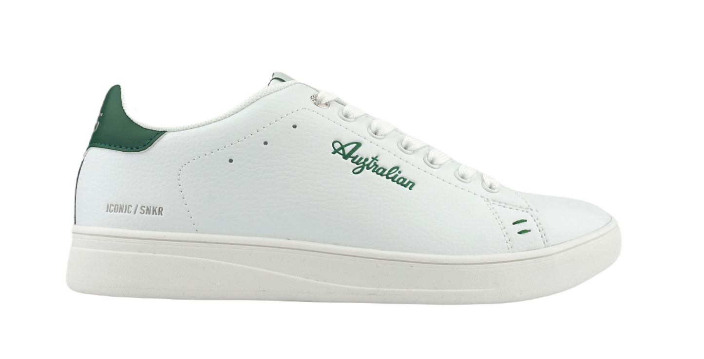 Australian Iconic White Green Side View