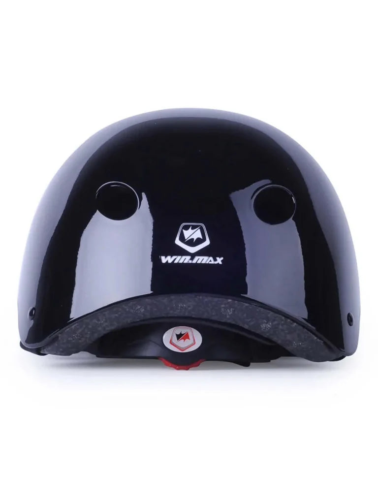 Winmax Junior Helmet Black Back Side View