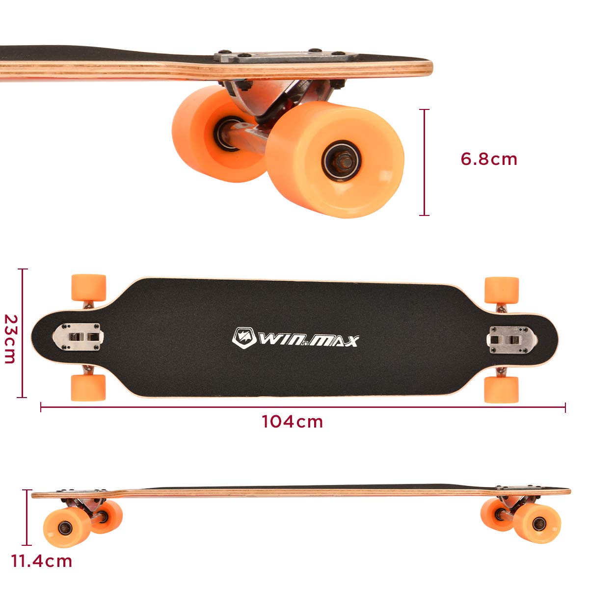 Winmax Longboard-Skateboard (WME76749)