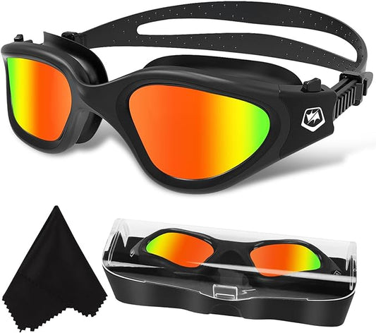 Winmax Goggle Black with Red Front View