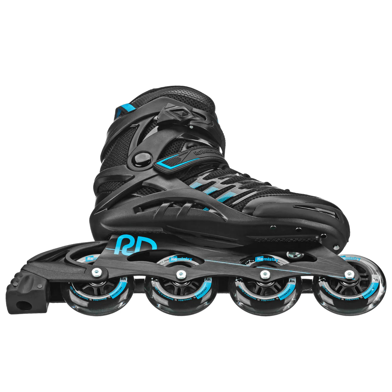 Roller Derby Inline Skate Black and Blue Lower Side