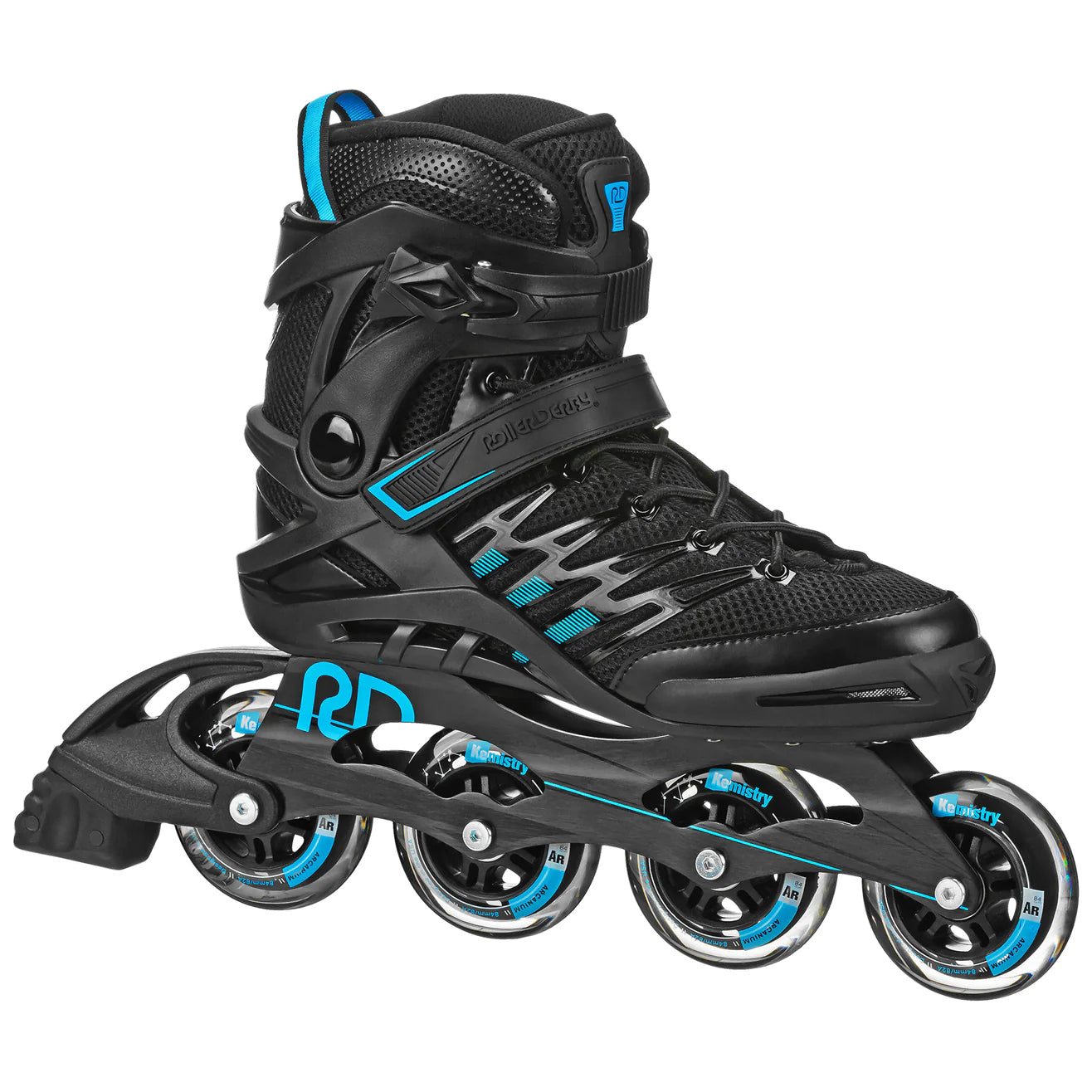 Roller Derby Inline Skate Black and Blue Right Side
