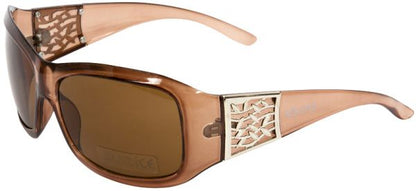 Ons Sunglass Trans Brown Frame left Side View