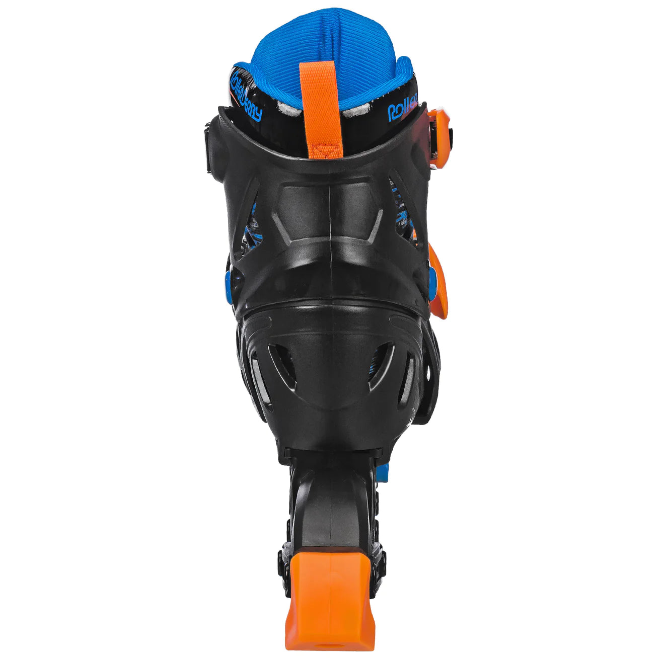 Roller Derby Inline Skate Black,Blue and Orange Back Side