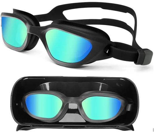 Winmax Goggle Black and Blue with Blue Front Side View
