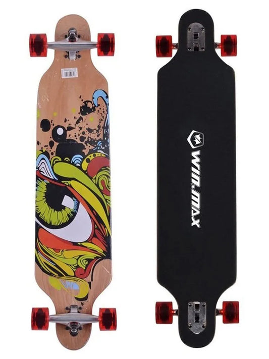 Winmax Skateboard Green Eye Front and Back
