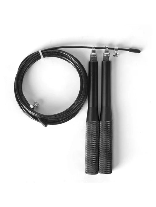 Winmax Steel Jump Rope Black Side Views