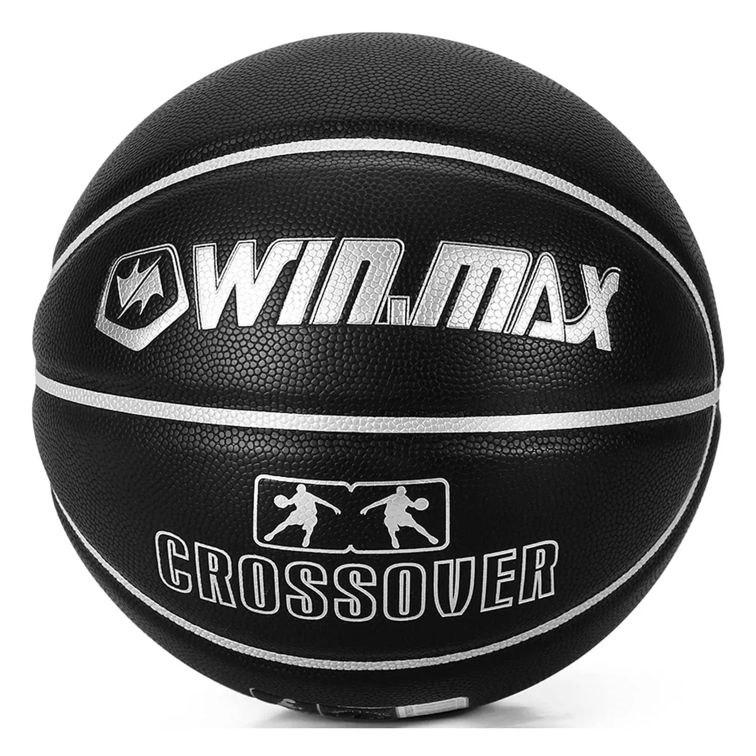 Winmax Basketball Black with Silver Design Front View