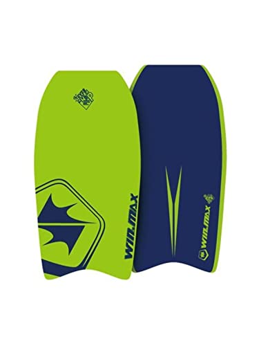 Winmax Body Board Green/Blue Front and Back View