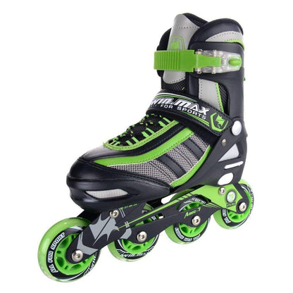 Winmax Inline Skate Green Black Left Side View