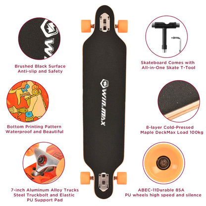 Winmax Longboard-Skateboard (WME76749)
